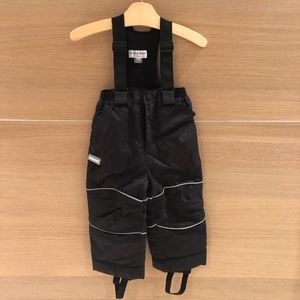 Kids black snow bib/pants